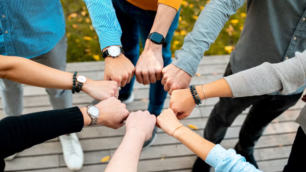 The Qlimber team collaborating in a strategy meeting